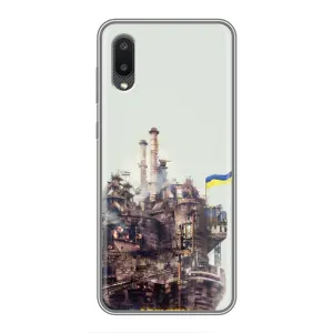 Чехлы на военную тематику для Samsung Galaxy A02 (Азовсталь)