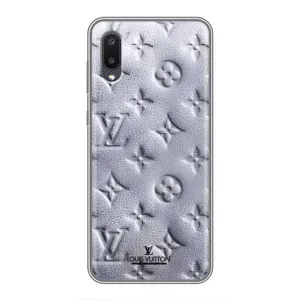 Текстурний Чохол Louis Vuitton для Самсунг А02 (Білий ЛВ)