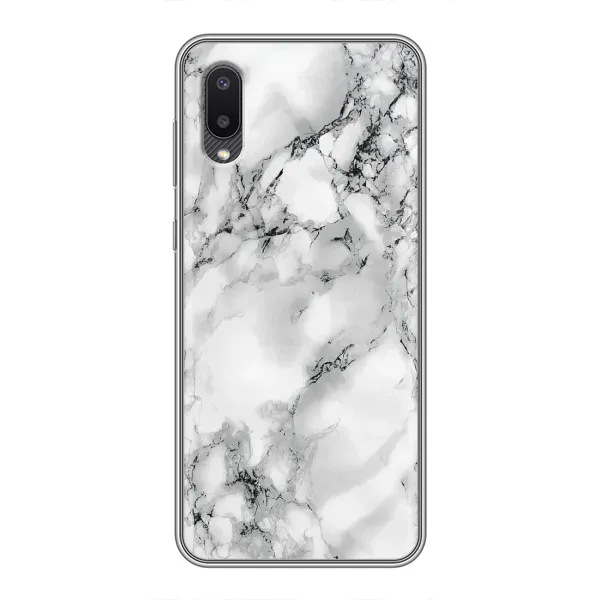 Чехол с рисунком «Белый мрамор» для Samsung Galaxy A02 Чехол с рисунком «Белый мрамор» для Samsung Galaxy A02