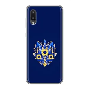 Чехол Укр Символика для Samsung Galaxy A02 (Цветущий Герб)