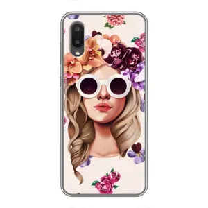 Чехол с картинкой Модные Девчонки Samsung Galaxy A02 (Девушка в очках)
