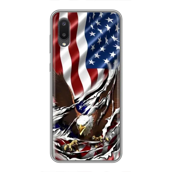 Чехол с рисунком «Флаг USA» для Samsung Galaxy A02 Чехол с рисунком «Флаг USA» для Samsung Galaxy A02