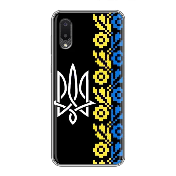 Чехол с рисунком «Герб и вышыванка» для Samsung Galaxy A02 Чехол с рисунком «Герб и вышыванка» для Samsung Galaxy A02