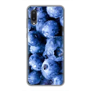 Чехол с изображением вкусной еды для Samsung Galaxy A02 (Голубика)