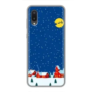 Силіконовий бампер на різдво для Samsung Galaxy A02 (Місто в снігу)