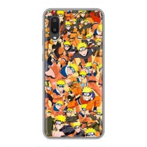Чехлы с принтом Наруто на Samsung Galaxy A02 (Коллаж Наруто)