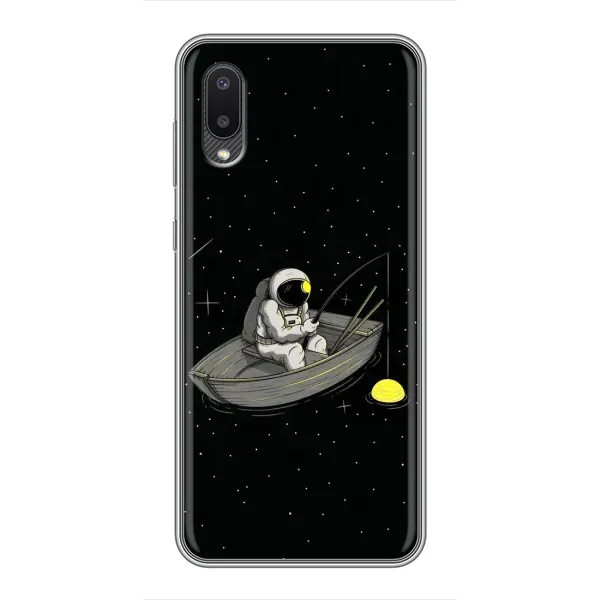 Чехол с рисунком «Космонавт на рыбалке» для Samsung Galaxy A02 Чехол с рисунком «Космонавт на рыбалке» для Samsung Galaxy A02