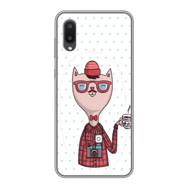 Чехол с рисунком «Кот аристократ» для Samsung Galaxy A02 Чехол с рисунком «Кот аристократ» для Samsung Galaxy A02