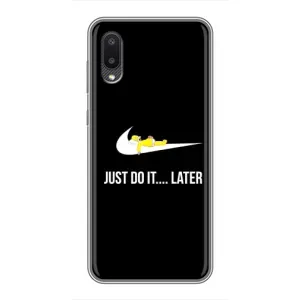 Силіконовый Чохол на Samsung Galaxy A02 з картинкою НАЙК (Later)
