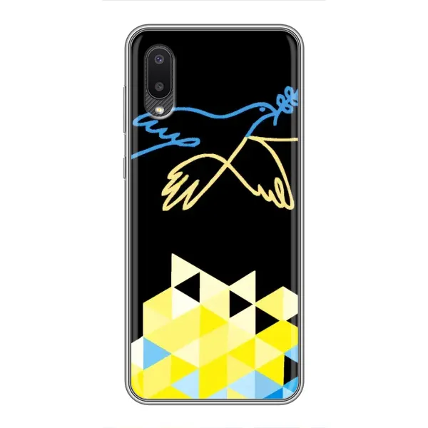 Чехол с рисунком «Мир для Украины» для Samsung Galaxy A02 Чехол с рисунком «Мир для Украины» для Samsung Galaxy A02