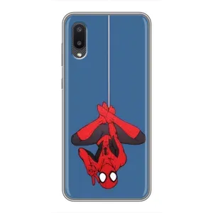 Чохол Супергерой Людина Павук на Samsung Galaxy A02 (На павутині)