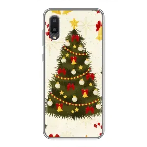 Чохол новорічна ялинка на Samsung Galaxy A02 (Новорічний принт)