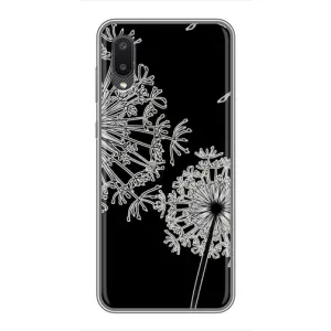 Силиконовый Чехол с одуванчиками на Samsung Galaxy A02 (Одуванчики)