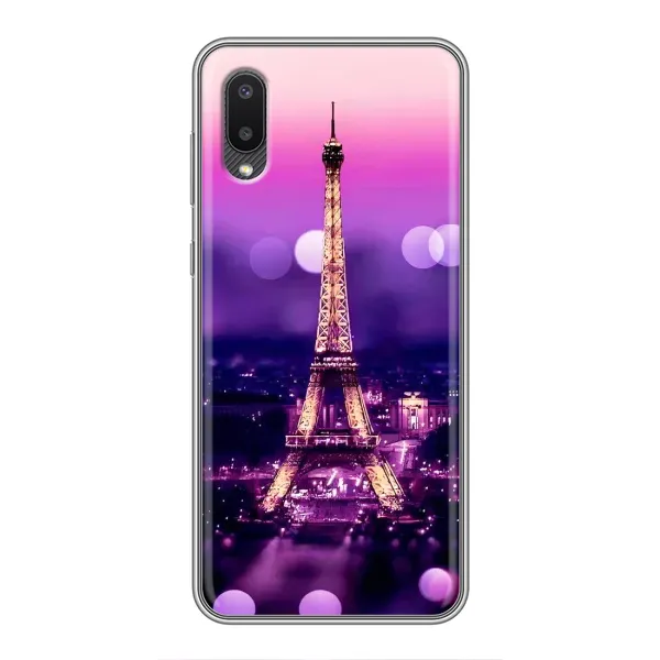 Чехол с рисунком «Париж башня» для Samsung Galaxy A02 Чехол с рисунком «Париж башня» для Samsung Galaxy A02