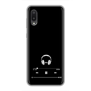 Чохол з картинками на чорному фоні для Samsung Galaxy A02 (Плеєр)