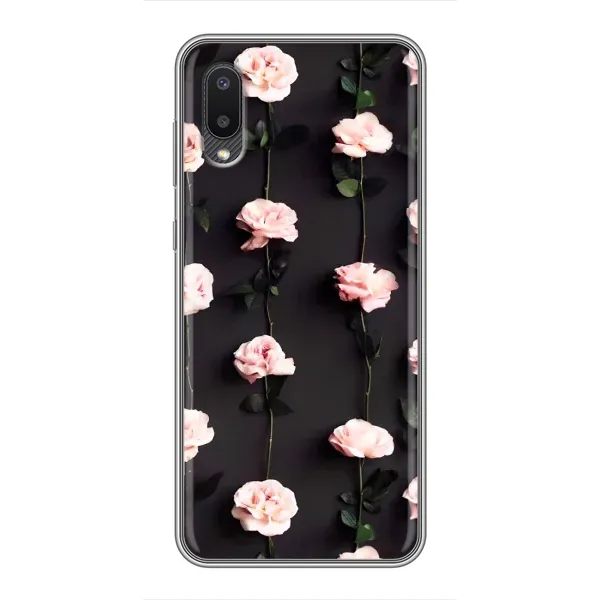 Чехол с рисунком «Розы» для Samsung Galaxy A02 Чехол с рисунком «Розы» для Samsung Galaxy A02
