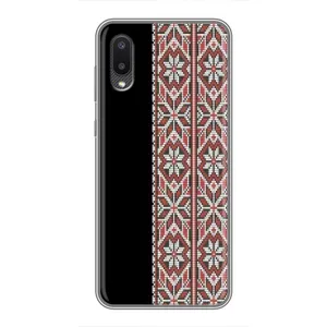 Силиконовый Чехол на Samsung Galaxy A02 с картинкой Вышиванки (Стильная вишиванка)