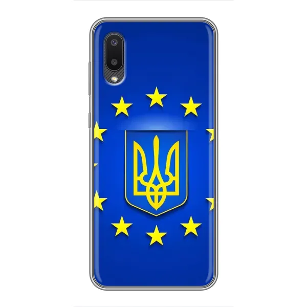 Чехол с рисунком «Украина это Европа» для Samsung Galaxy A02 Чехол с рисунком «Украина это Европа» для Samsung Galaxy A02