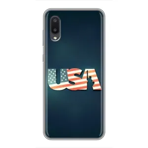 Чехол Флаг USA для Samsung Galaxy A02 (USA)