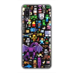 Чохол майнкрафт для Samsung Galaxy A02 (Усі персонажі)