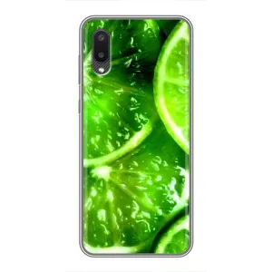 Чехол с изображением вкусной еды для Samsung Galaxy A02 (Яркий ЛАЙМ)