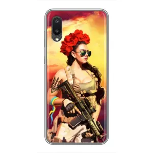 ЗСУ Чехлы (TPU) для Samsung Galaxy A02 (Женщина солдат)