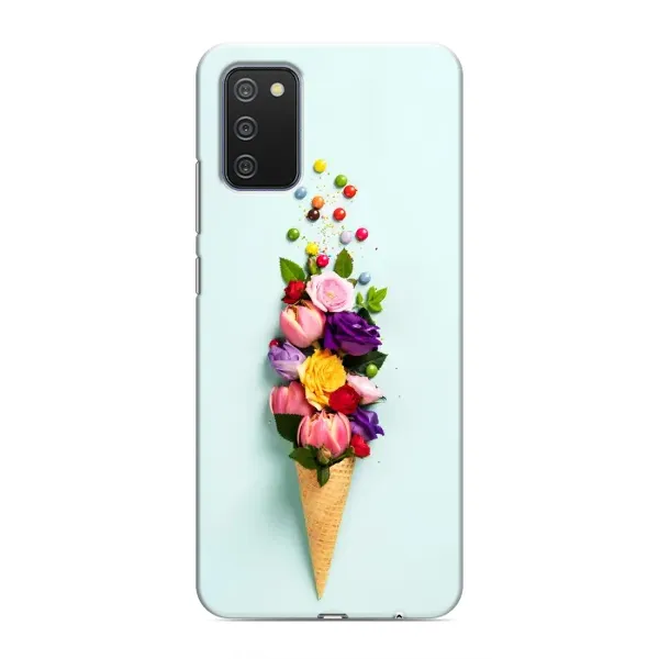 Чехол с рисунком «Цветок-мороженное» для Samsung Galaxy A02s Чехол с рисунком «Цветок-мороженное» для Samsung Galaxy A02s