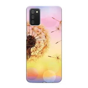 Силиконовый Чехол с одуванчиками на Samsung Galaxy A02s (Цветок-одуванчик)