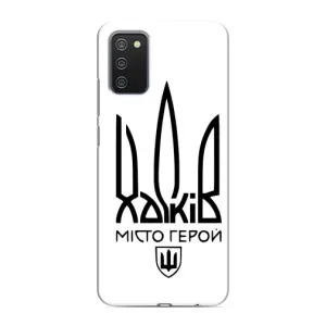 Чехлы силиконовые (Город Харьков) на Самсунг Гелекси А02с (Город герой)