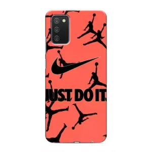 Силиконовый Чехол Nike Air Jordan на Самсунг Гелекси А02с (Just Do It)