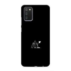 Чохол з картинками на чорному фоні для Samsung Galaxy A02s (Книжки)