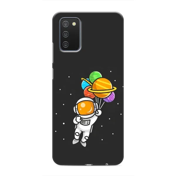 Чехол с рисунком «Космонавт с шариками» для Samsung Galaxy A02s Чехол с рисунком «Космонавт с шариками» для Samsung Galaxy A02s