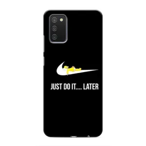 Силиконовый Чехол на Samsung Galaxy A02s с картинкой Nike (Later)