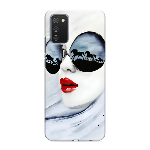 Чехол с рисунком «Любительница коней» для Samsung Galaxy A02s