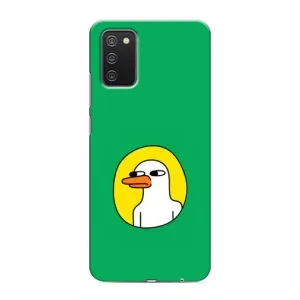 Бампер з принтом Меми для Samsung Galaxy A02s (Мем Качка)