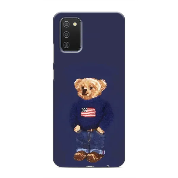 Чехол с рисунком «Мишка USA» для Samsung Galaxy A02s Чехол с рисунком «Мишка USA» для Samsung Galaxy A02s