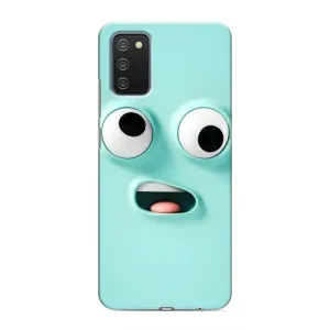 Силиконовые Чехлы (смешные стикеры) для Samsung Galaxy A02s (Забавное мятное лицо)
