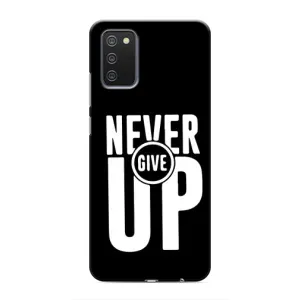 Силиконовый Чехол на Samsung Galaxy A02s с картинкой Nike (Never Give UP)