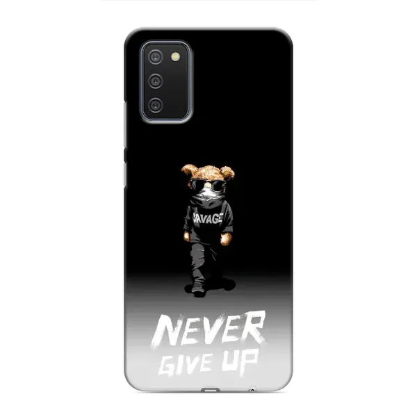 Чехол с рисунком «Never» для Samsung Galaxy A02s Чехол с рисунком «Never» для Samsung Galaxy A02s