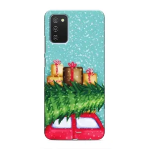 Чехол Новогодняя Елка на Samsung Galaxy A02s (Новогодние подарки)