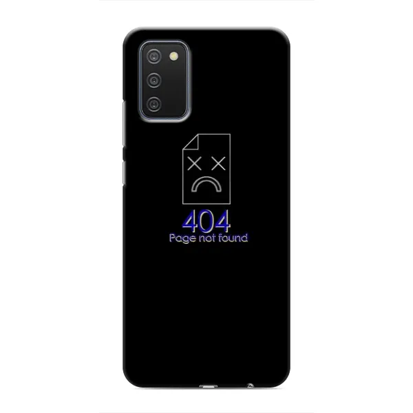 Чехол с рисунком «Ошибка 404» для Samsung Galaxy A02s Чехол с рисунком «Ошибка 404» для Samsung Galaxy A02s
