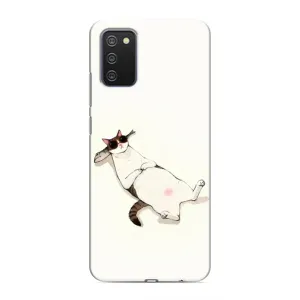 Чехол на тематику: Коты для Samsung Galaxy A02s (Отдых)