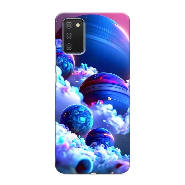 Чехол с рисунком «Синие планеты» для Samsung Galaxy A02s Чехол с рисунком «Синие планеты» для Samsung Galaxy A02s
