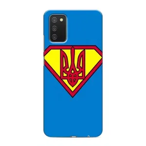 Чехол с картинкой (Патриотический ГЕРБ) на Samsung Galaxy A02s (Super - Герб)