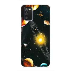 Чохол (ТПУ) з планетами на Samsung Galaxy A02s (Вид з космосу)