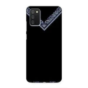 Силиконовый Чехол на Samsung Galaxy A02s (Воротник вышиванки)