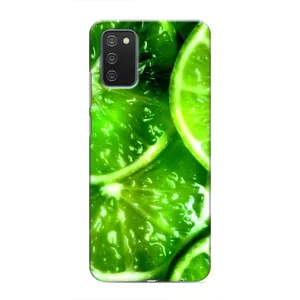 Чохол з зображенням смачної їжі для Samsung Galaxy A02s (Яскравий Лайм)