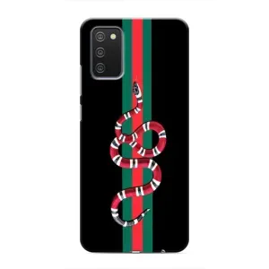 Чехлы Бренд GUCCI для Samsung Galaxy A02s (Змей Гуччи)
