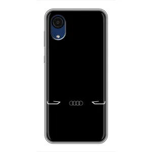 Силіконовий бампер з картинкою машини на Samsung Galaxy A03 Core (Сілует Audi)