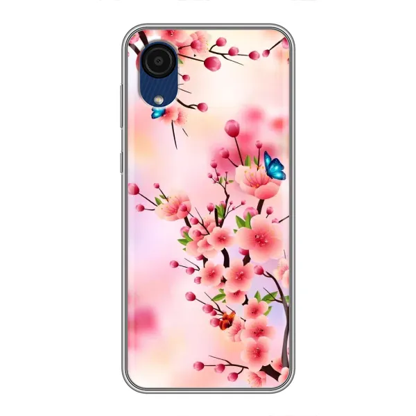 Чехол с рисунком «Бабочки на сакуре» для Samsung Galaxy A03 Core Чехол с рисунком «Бабочки на сакуре» для Samsung Galaxy A03 Core